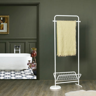 GANT WHITE - Modern and elegant white towel holder