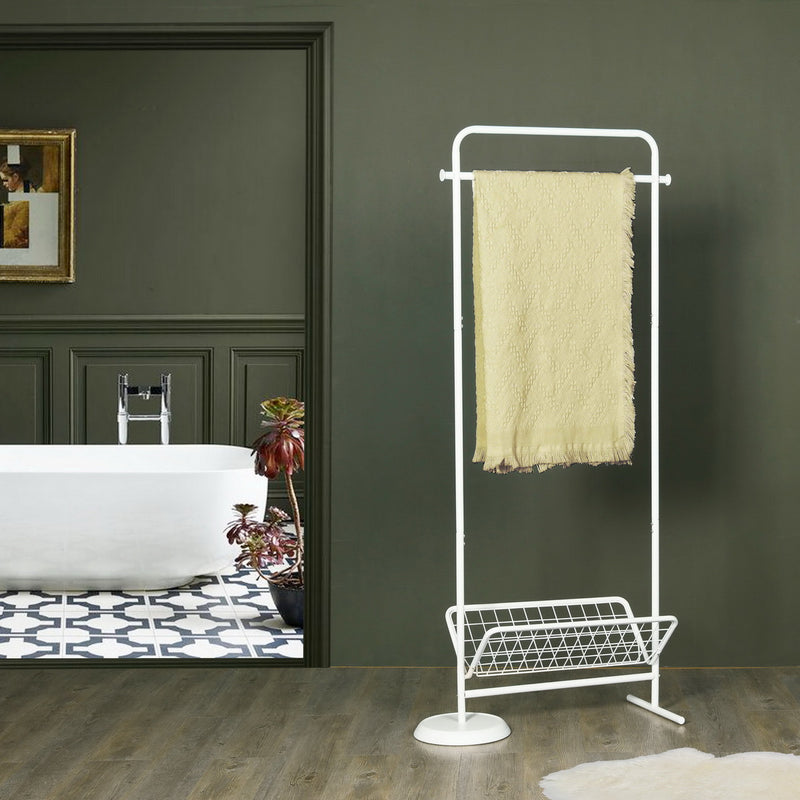 GANT WHITE - Modern and elegant white towel holder