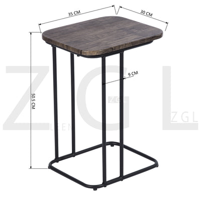HERRON - Design side table in industrial style