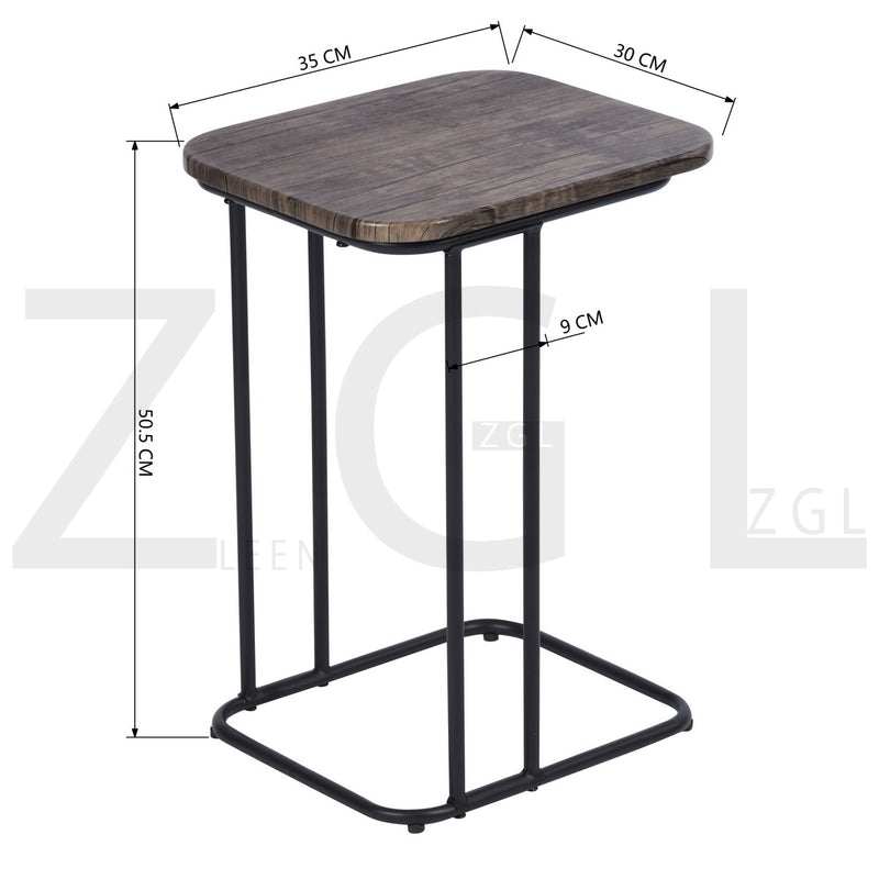 HERRON - Design side table in industrial style
