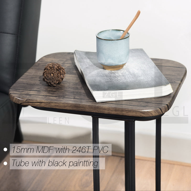 HERRON - Design side table in industrial style