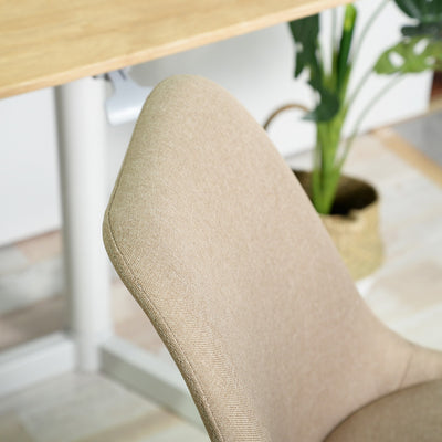 HIGOS FABRIC BEIGR - Scandinavian style office chair in beige