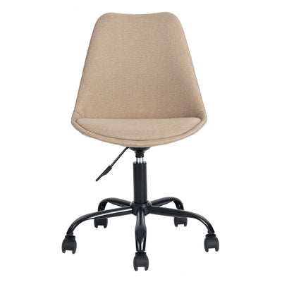 HIGOS FABRIC BEIGR - Scandinavian style office chair in beige