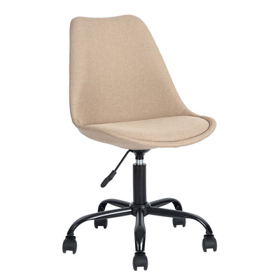 HIGOS FABRIC BEIGR - Scandinavian style office chair in beige
