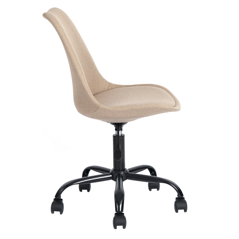 HIGOS FABRIC BEIGR - Scandinavian style office chair in beige