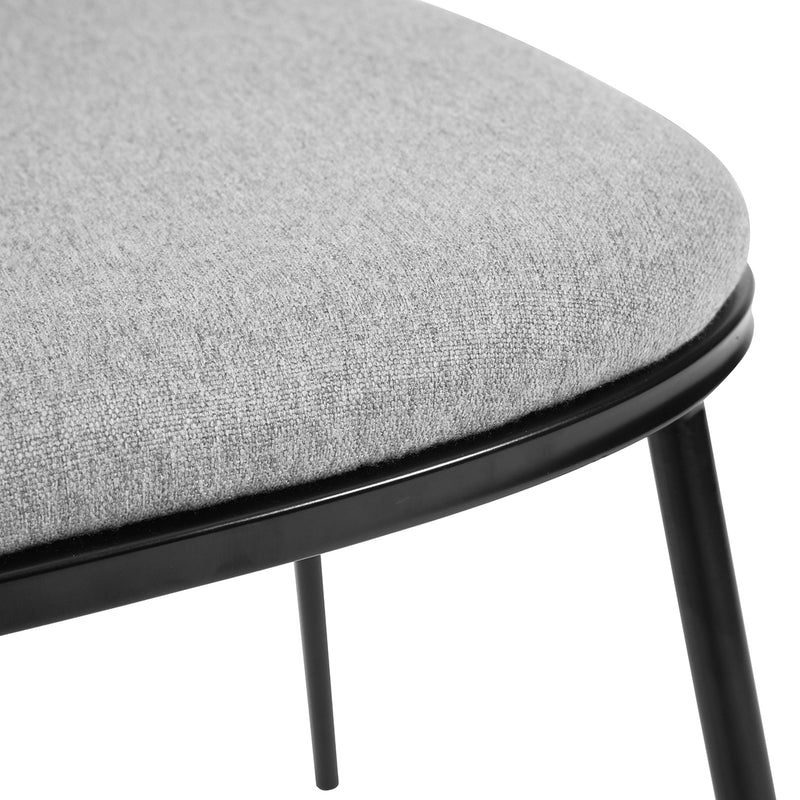 HOGG GREY - Set of 2 designer dining room chairs