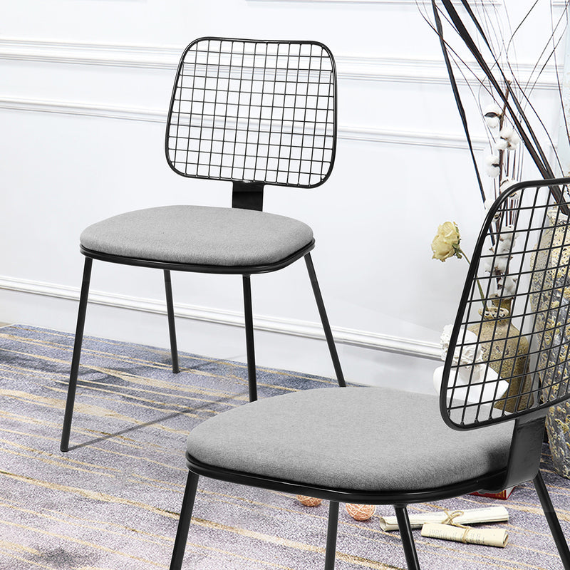HOGG GREY - Set of 2 designer dining room chairs