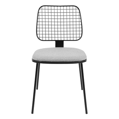 HOGG GREY - Set of 2 designer dining room chairs