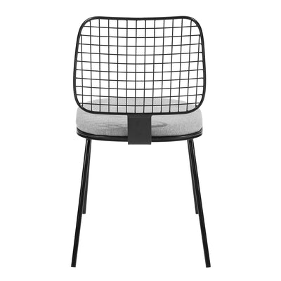 HOGG GREY - Set of 2 designer dining room chairs