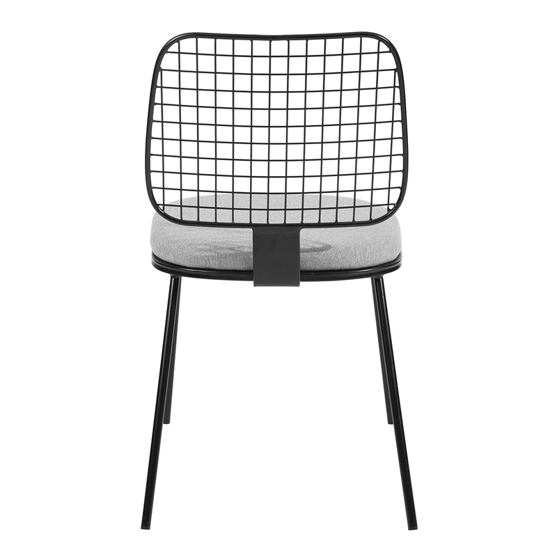 HOGG GREY - Set of 2 designer dining room chairs