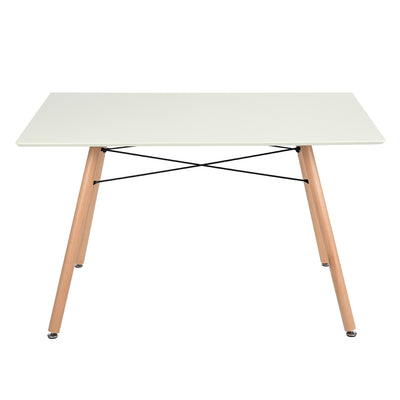 LONDON S - Scandinavian and industrial style white and wood dining table