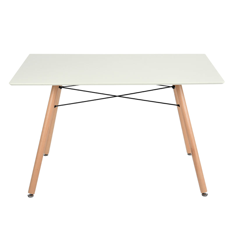 LONDON S - Scandinavian and industrial style white and wood dining table