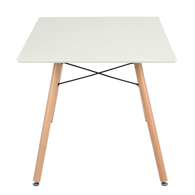 LONDON S - Scandinavian and industrial style white and wood dining table