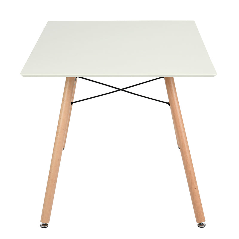 LONDON S - Scandinavian and industrial style white and wood dining table