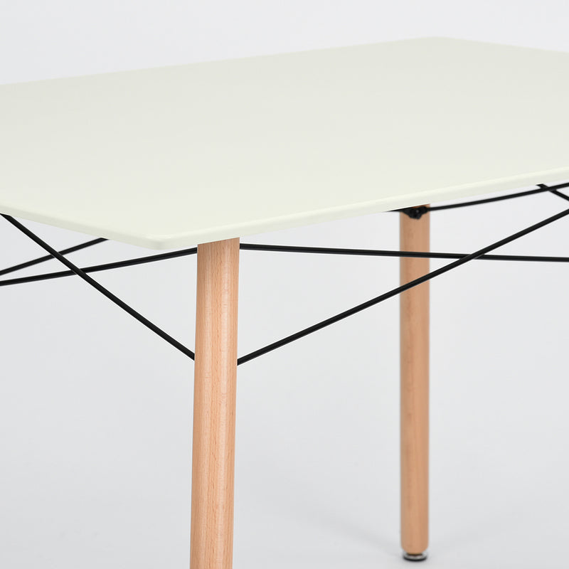 LONDON S - Scandinavian and industrial style white and wood dining table