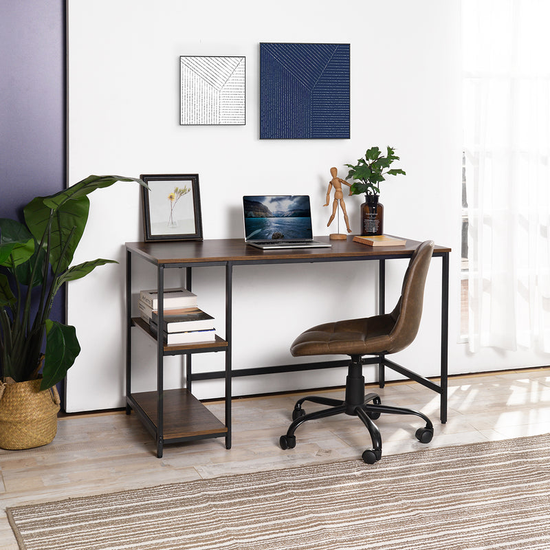 PAGODA - modern black and wood industrial desk