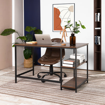 PAGODA - modern black and wood industrial desk