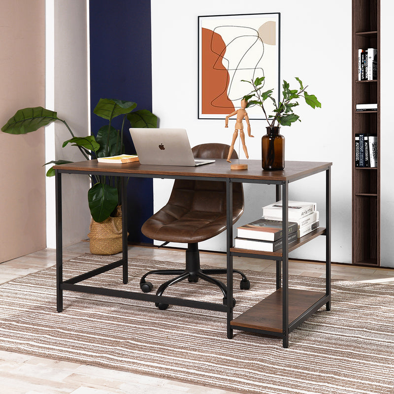 PAGODA - modern black and wood industrial desk