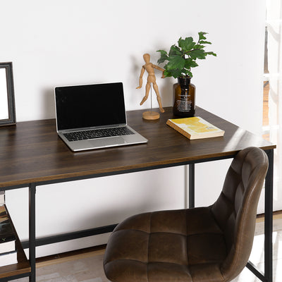 PAGODA - modern black and wood industrial desk