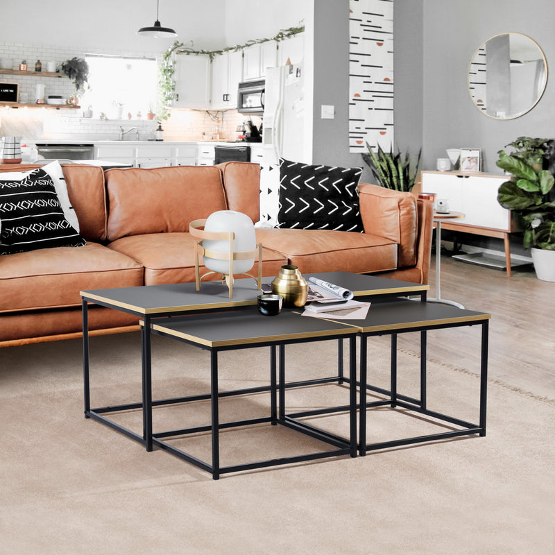 RICKY 110CM - Set of 3 modern and designer nesting coffee tables