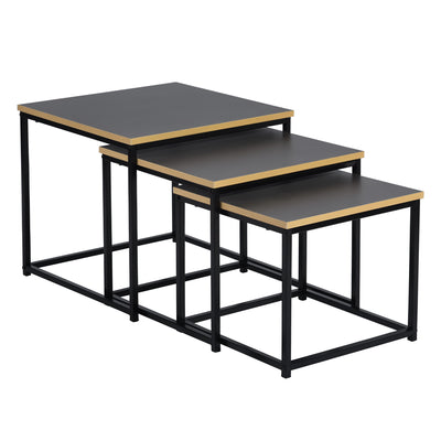 RICKY 3PC SET 50CM - Set of 3 modern and design nesting coffee tables