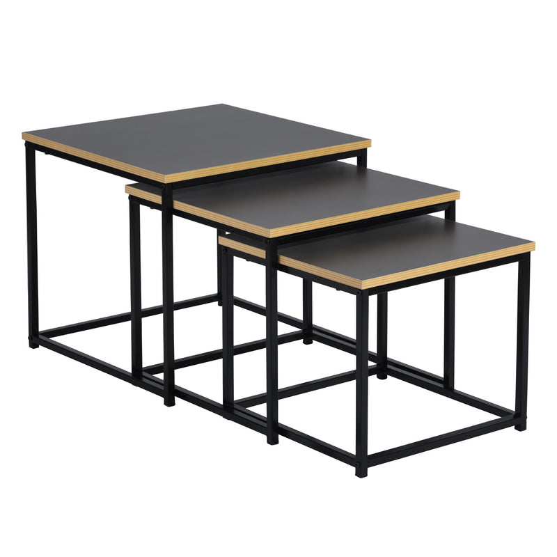 RICKY 3PC SET 50CM - Set of 3 modern and design nesting coffee tables