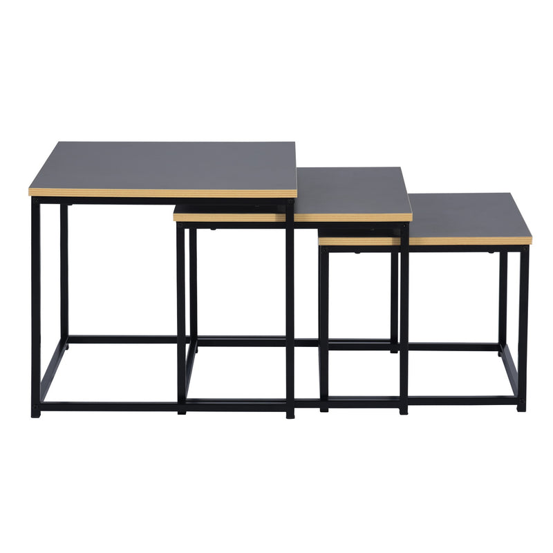 RICKY 3PC SET 50CM - Set of 3 modern and design nesting coffee tables