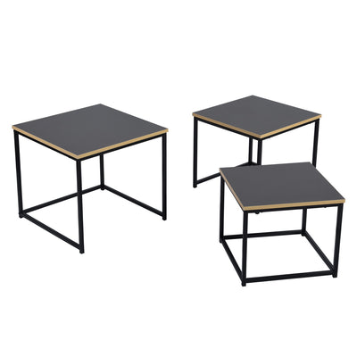 RICKY 3PC SET 50CM - Set of 3 modern and design nesting coffee tables