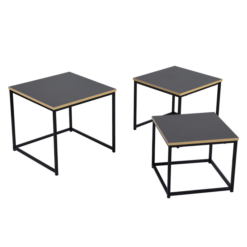 RICKY 3PC SET 50CM - Set of 3 modern and design nesting coffee tables