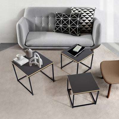 RICKY 3PC SET 50CM - Set of 3 modern and design nesting coffee tables