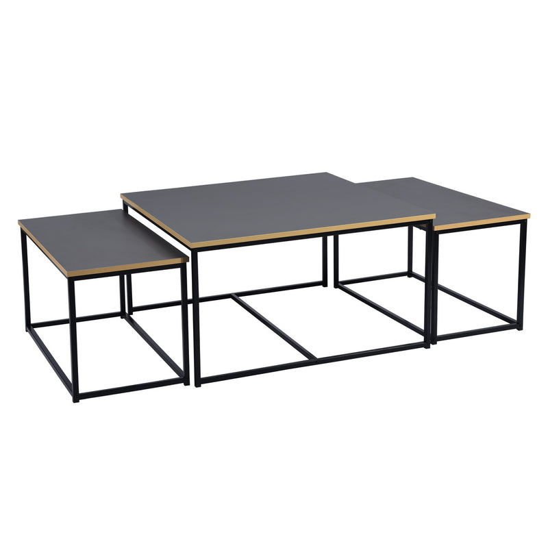 RICKY 80CM - Set of 3 modern and design nesting coffee tables