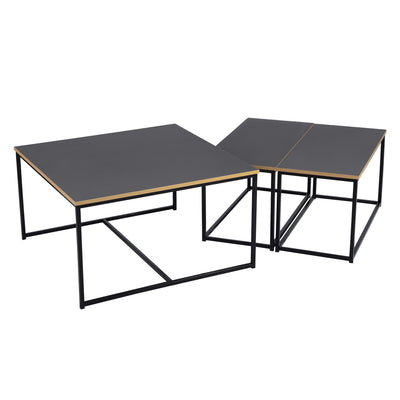 RICKY 80CM - Set of 3 modern and design nesting coffee tables