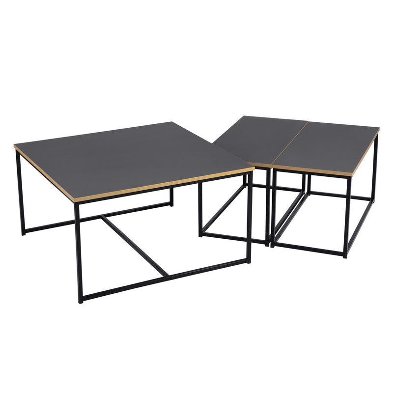 RICKY 80CM - Set of 3 modern and design nesting coffee tables