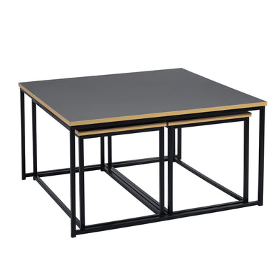 RICKY 80CM - Set of 3 modern and design nesting coffee tables