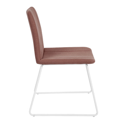 SUED DARK RED - Set of 2 designer dining chairs comfortable red