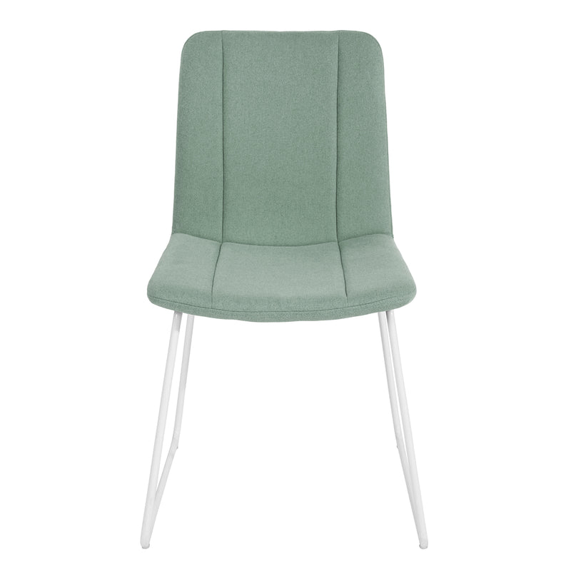 SUED GREEN - Set of 2 designer dining chairs comfortable green