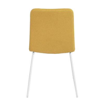 SUED YELLOW - Set of 2 designer dining chairs comfortable yellow