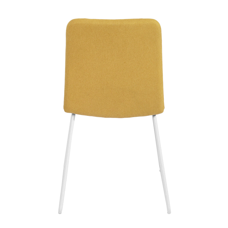SUED YELLOW - Set of 2 designer dining chairs comfortable yellow