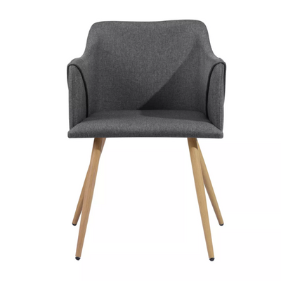 ALDRIDGE - Scandinavian style velvet dining chairs - Set of 2