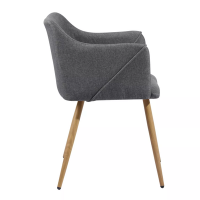ALDRIDGE - Scandinavian style velvet dining chairs - Set of 2
