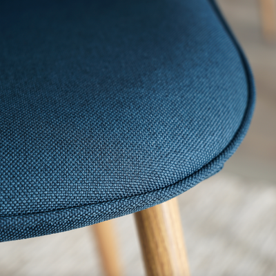CHARLTON PIPPING - Scandinavian fabric chairs - Set of 4
