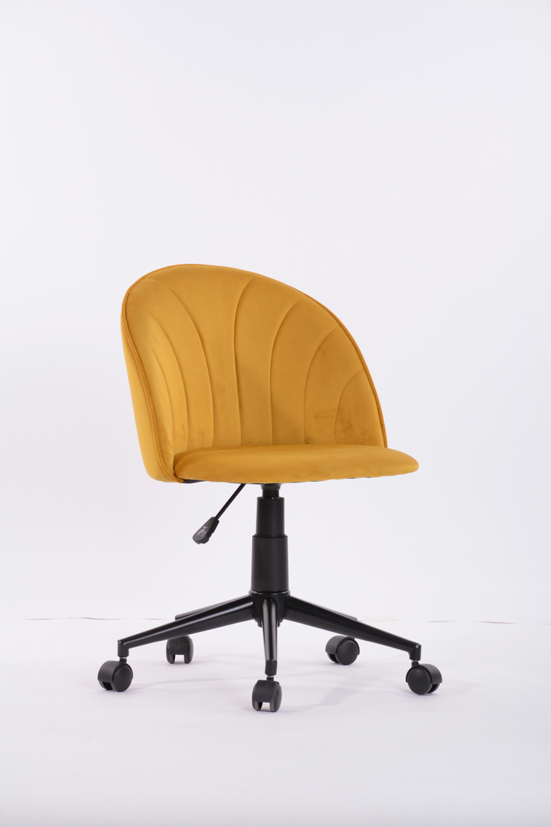 DUDLEY VELVET - Adjustable office chair