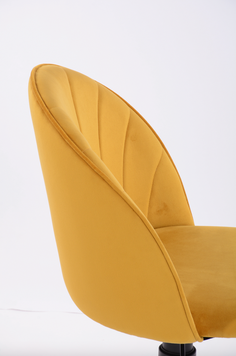 DUDLEY VELVET - Adjustable office chair