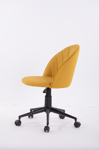 DUDLEY VELVET - Adjustable office chair