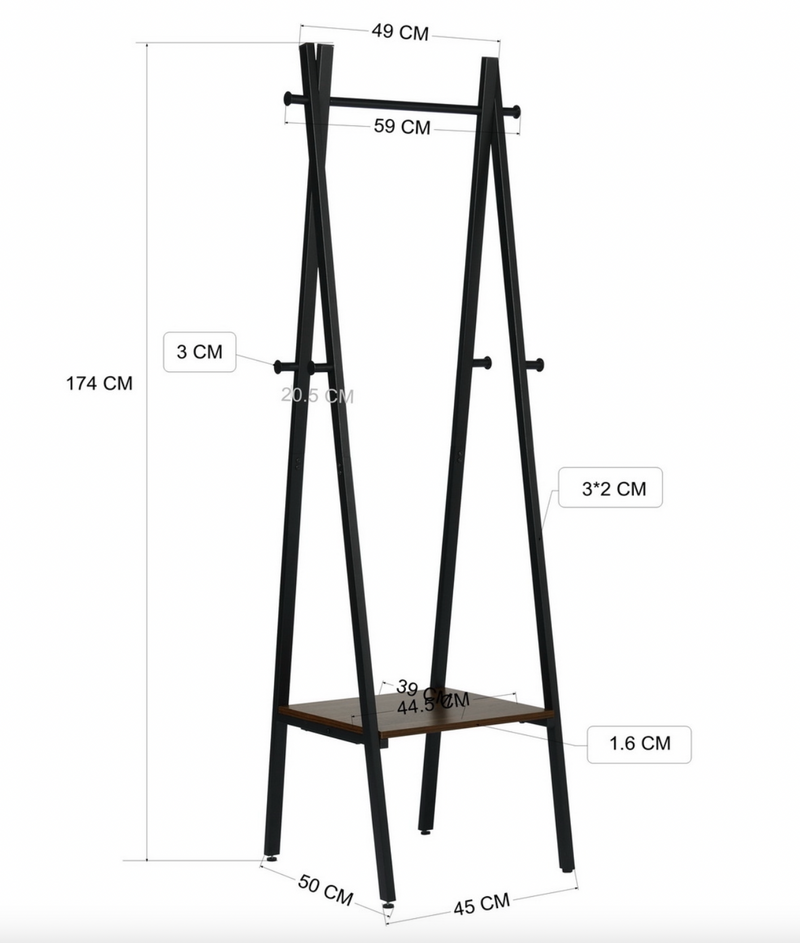 GAGA - High clothes rail