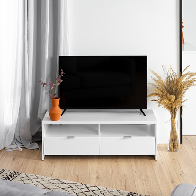 BANCO - Design TV stand with storage in ash oak