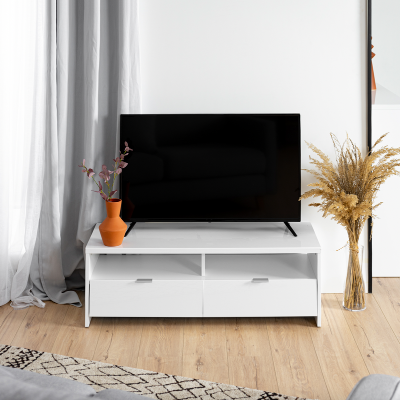 BANCO - Design TV stand with storage in ash oak