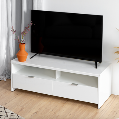 BANCO - Design TV stand with storage in ash oak