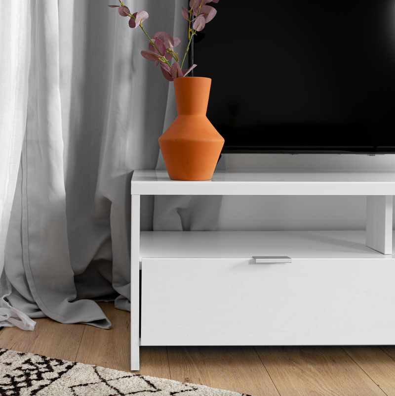 BANCO - Design TV stand with storage in ash oak