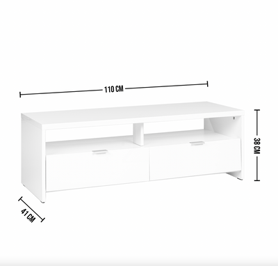 BANCO - Design TV stand with storage in ash oak